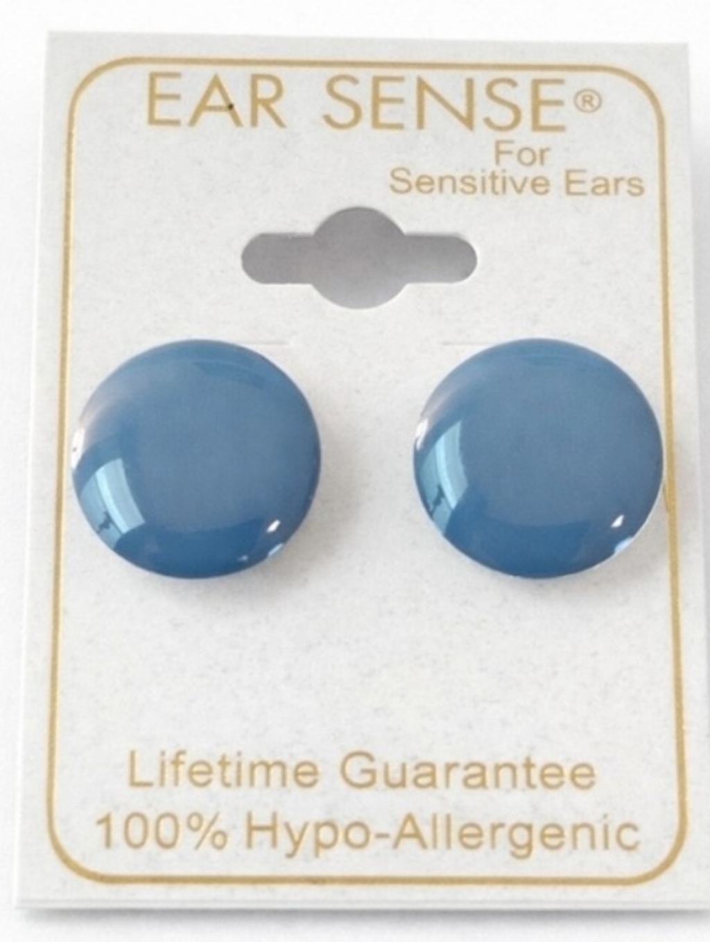 Blue Stud Earrings Round Posts